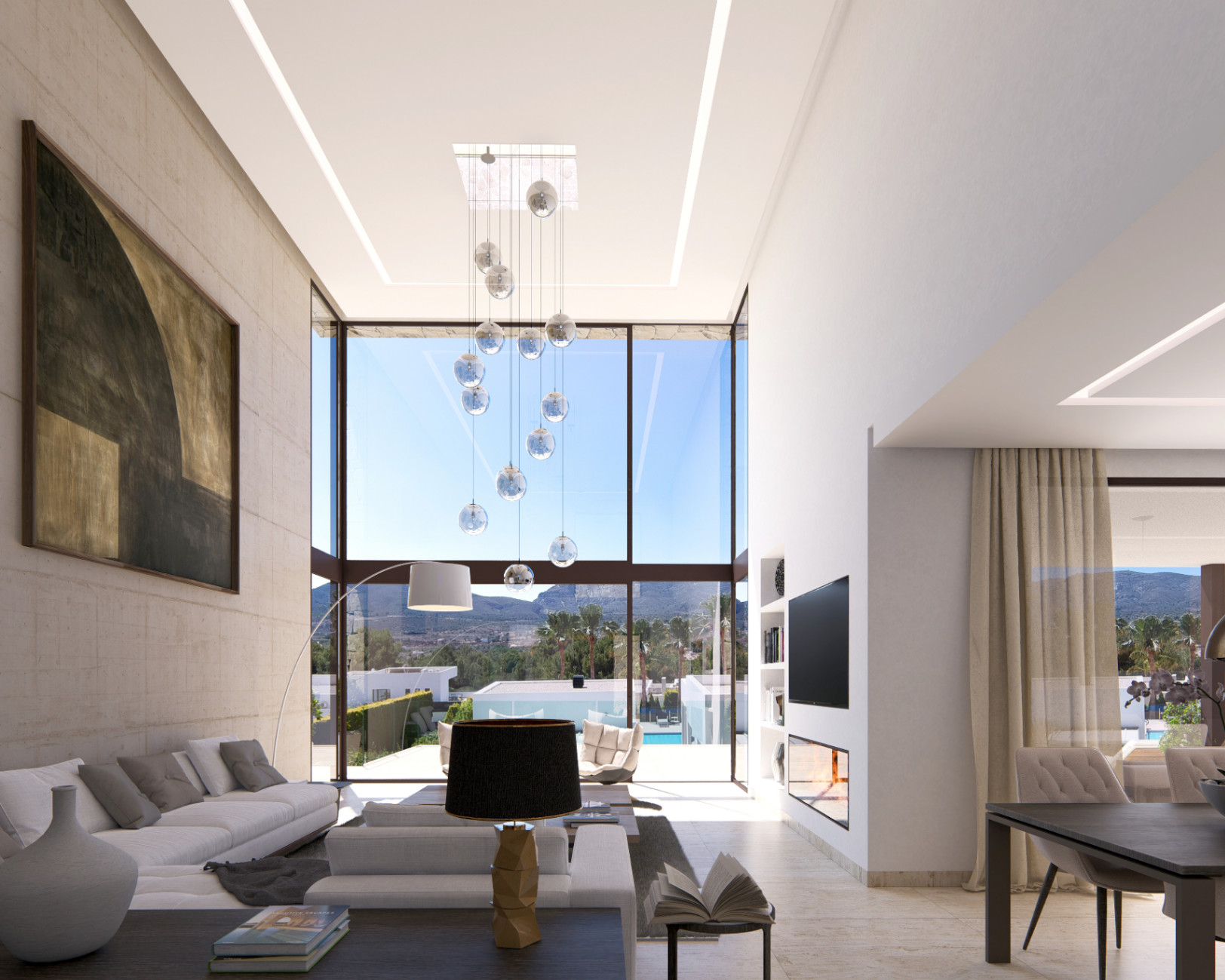 Espectacular y moderna villa en construccion en una demandada zona de Javea.