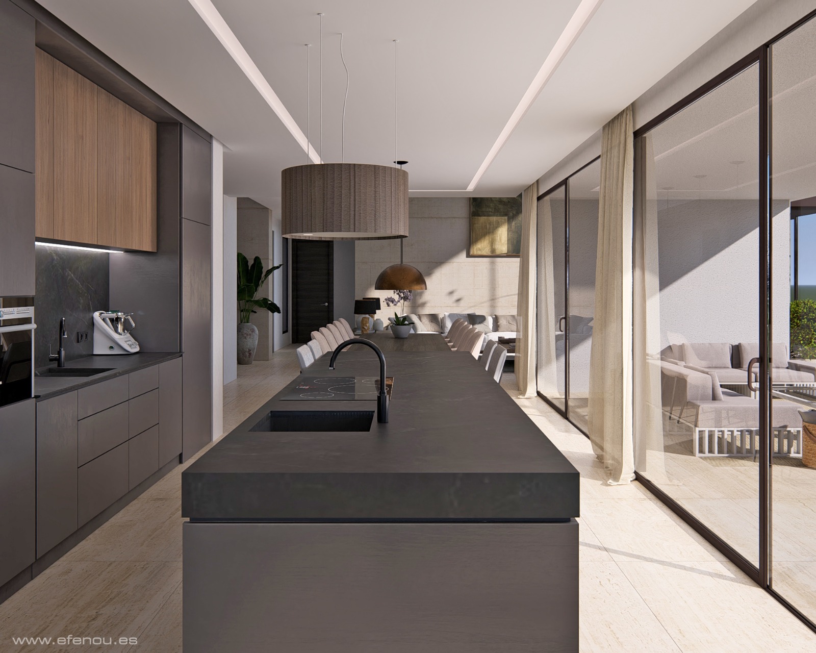 Espectacular y moderna villa en construccion en una demandada zona de Javea.