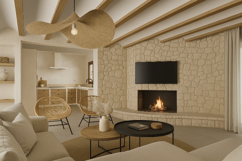 Villa ibicenca completamente renovada con vistas al mar en Costa Nova, Jávea